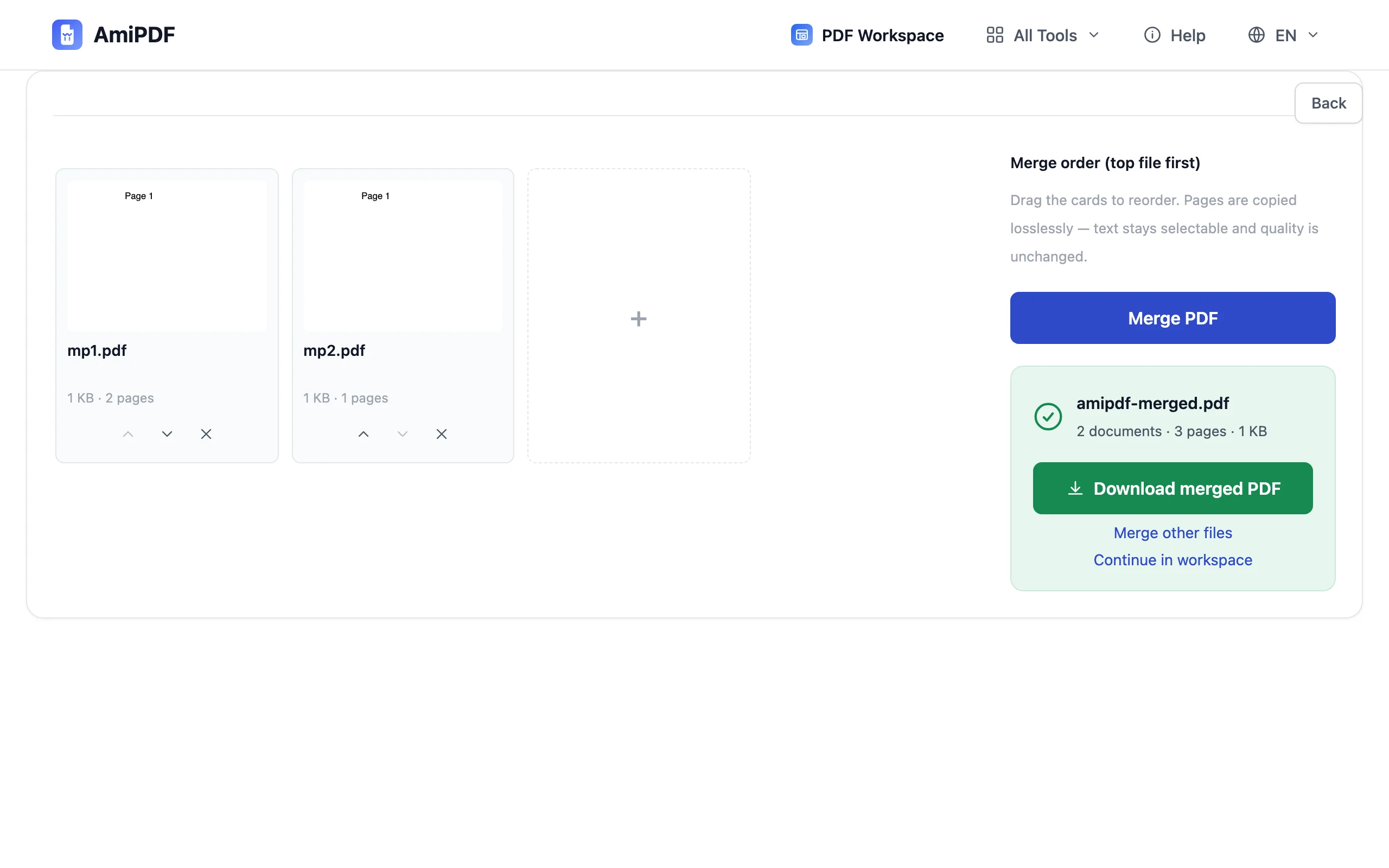 Merge PDF – Merge, right in your browser